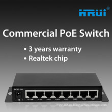 Interruptor POE de 8 puertos Interruptor POE de red 24V para cámara IP / AP inalámbrico